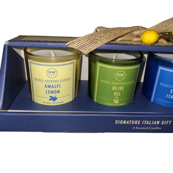DW Home Italian Candle Gift Set - Yellow, Green, Blue, White - Picture 2 of 6